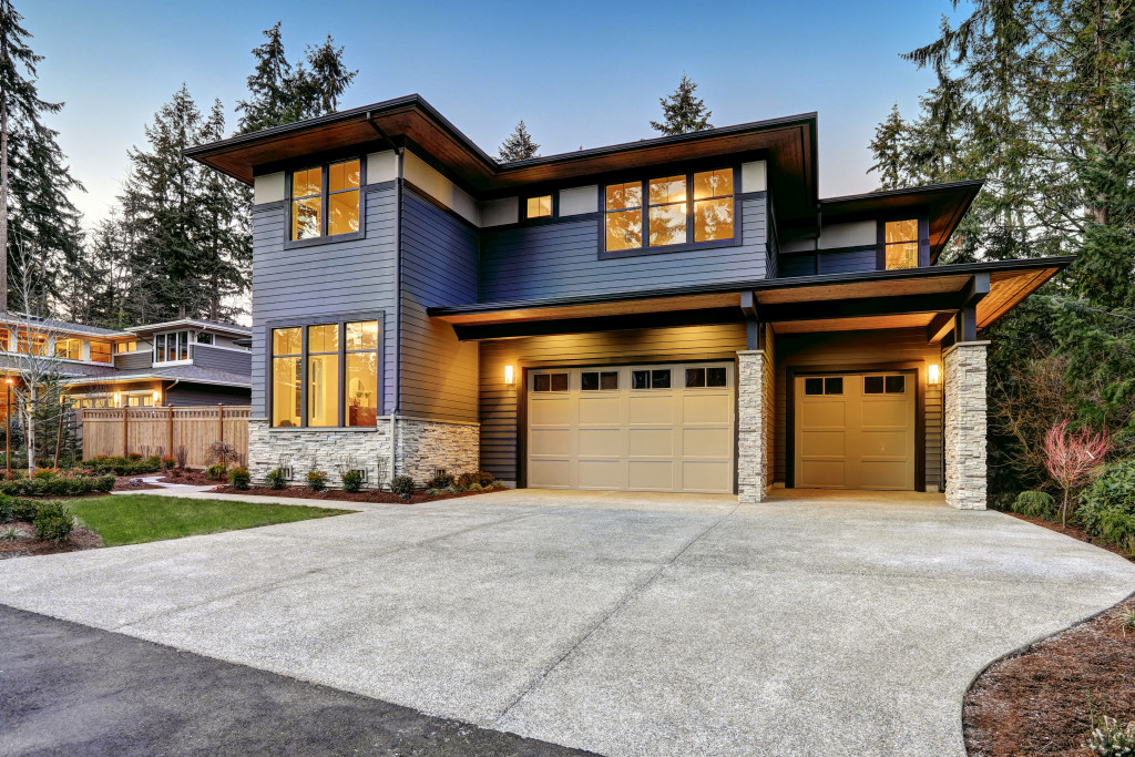 Curb appeal of a high-value home