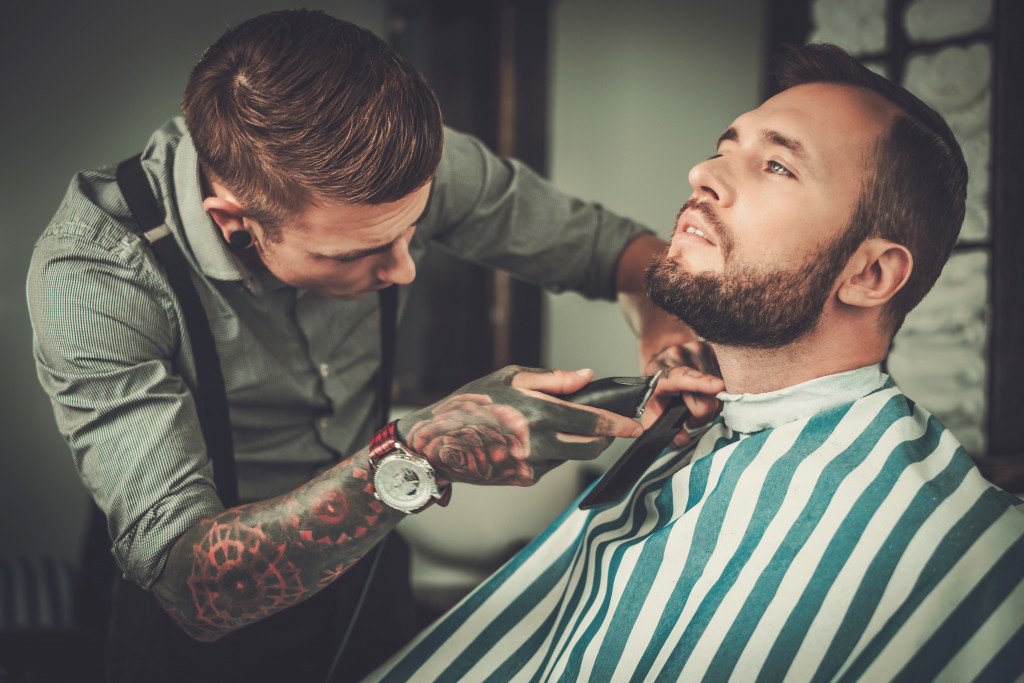 Grooming from a barber